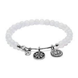 Chrysalis Chalcedony Mantra Gemstone Bangle